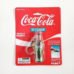 Basic Fun Vintage 90's Coca-Cola Bottle Keychain - NEW SEALED